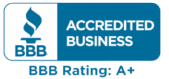 we are an A+ rated BBB accredited business