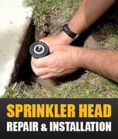 sprinkler head repair and installation in Texas